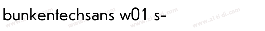 bunkentechsans w01 s字体转换